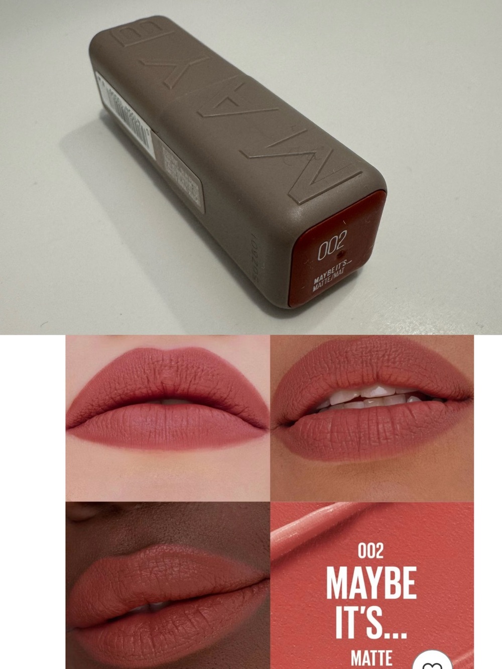 Maybelline Matte Lipstick 002 Warm Rose